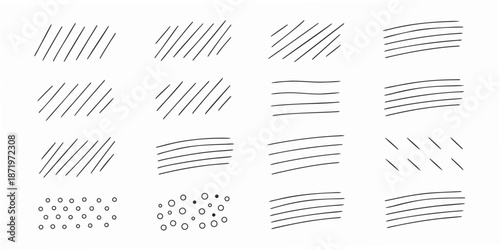 Abstract black lines and dots on a white background an optical illusion