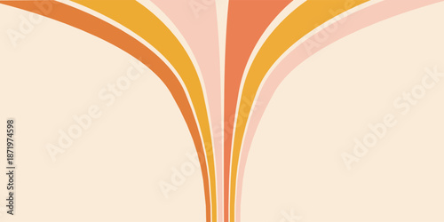 Retro 70s Abstract background vector illustration