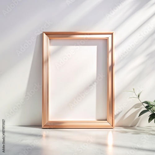 Minimalist gold picture frame