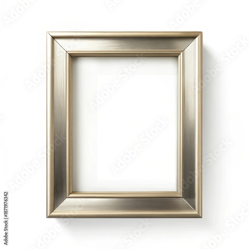 Empty gold picture frame