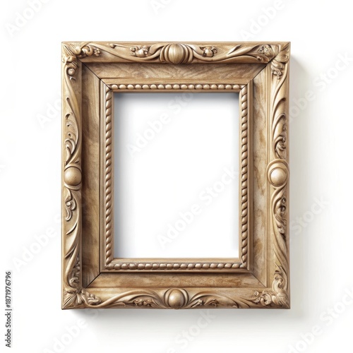 Antique gold picture frame
