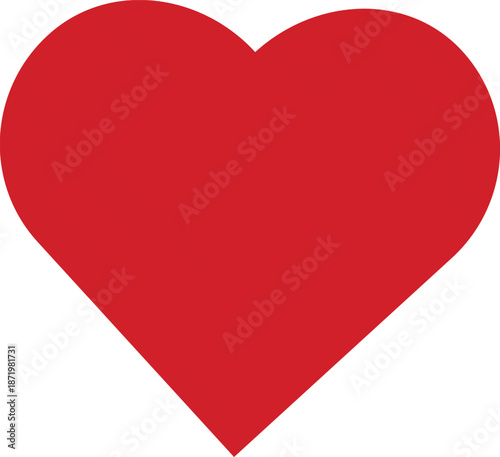Free Download Vibrant red heart symbolizing love and affection - GFXLoad