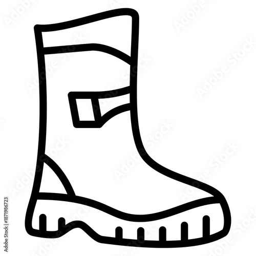 Steel Toe Boots  Icon Element For Design