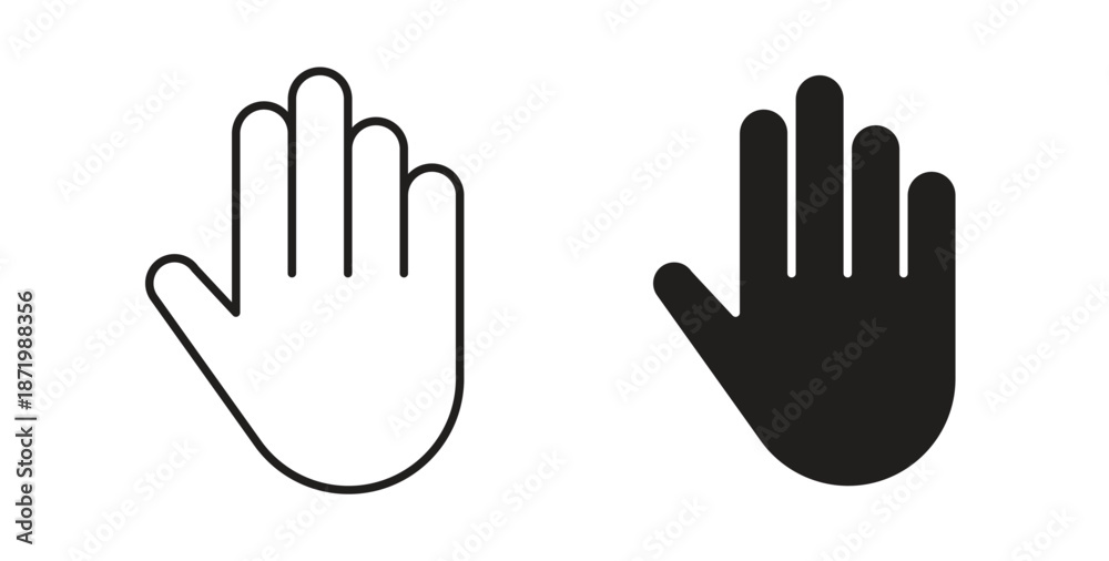 Obraz premium Stop icon