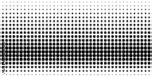 Central halftone dot gradient texture with dense center fading outward, black comic pop art raster background