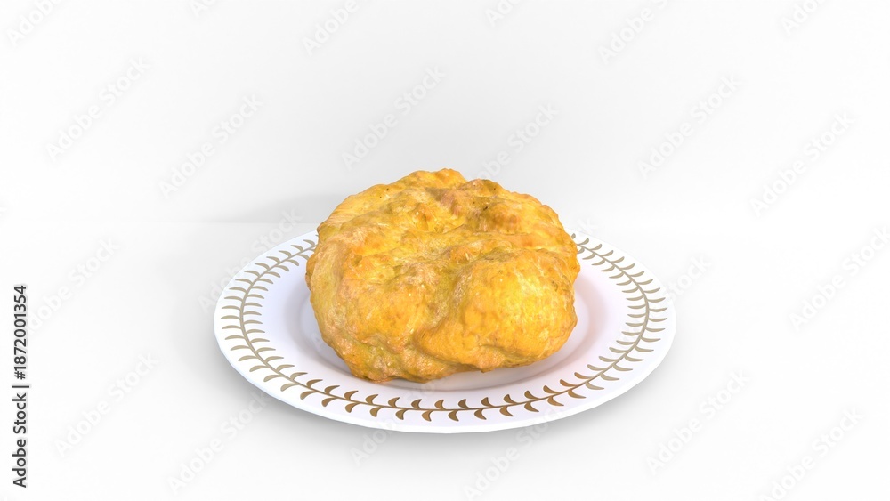 Fototapeta premium chicken nuggets in plate