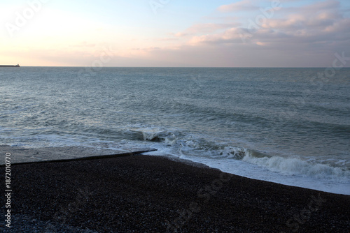 Photos Plage de Puys avec des galets à coté de Dieppe