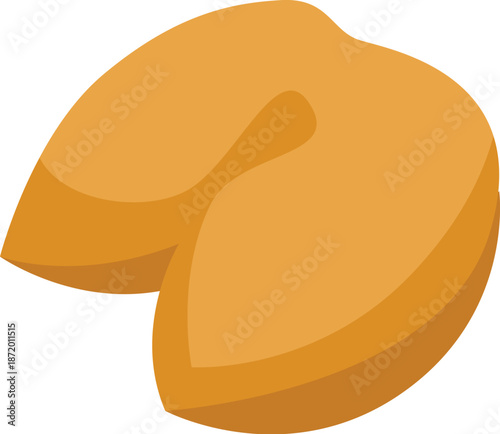 Fortune cookie showing good luck and future prediction