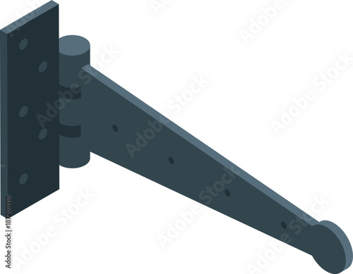 Robust hinge ensuring smooth movement and secure connection, ideal for various applications requiring durability and stability