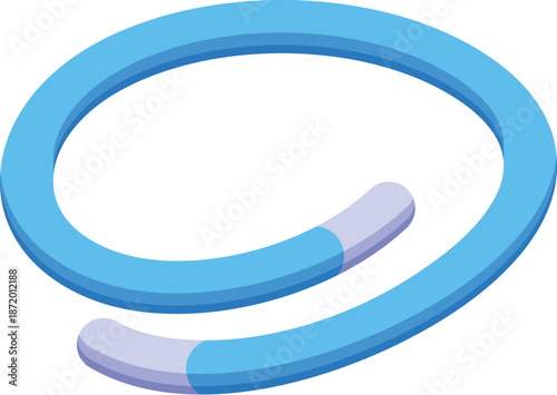 Mosquito repellent bracelet offering effective protection against insect bites, in a detailed isometric view