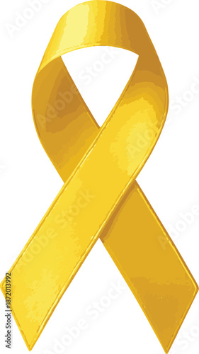 Yellow Ribbon. Yellow September is symbolized by a yellow ribbon. Childhood cancer awareness month