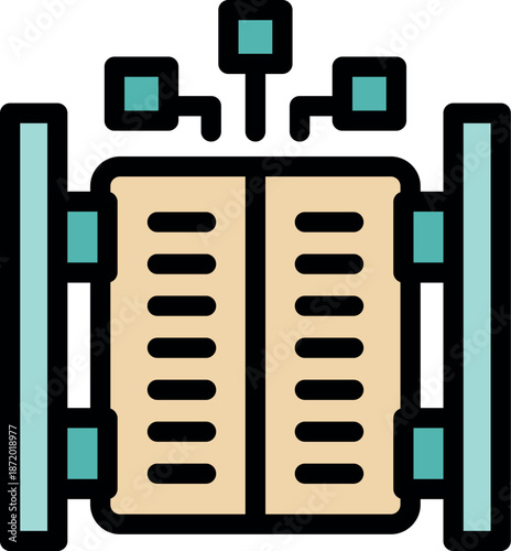 Server rack system managing multiple network connections, ensuring efficient data flow and connectivity