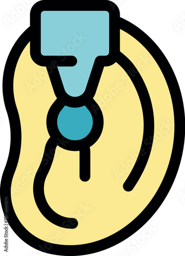 Ear drops falling into ear canal, improving hearing and promoting ear health