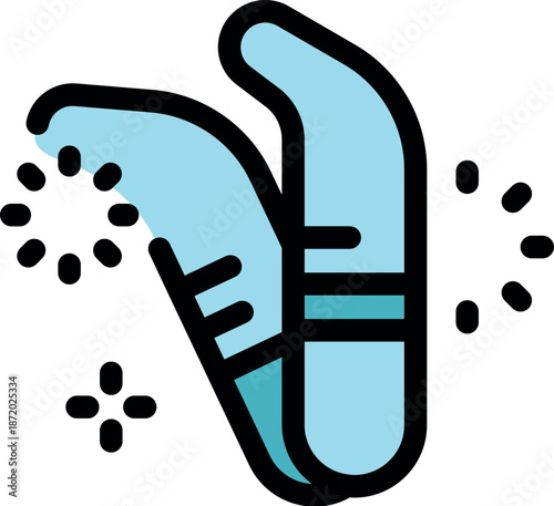 Tweezers with shining sparks represent hygiene and precision in beauty treatments, ideal for beauticians specializing in eyebrow shaping or eyelash extensions