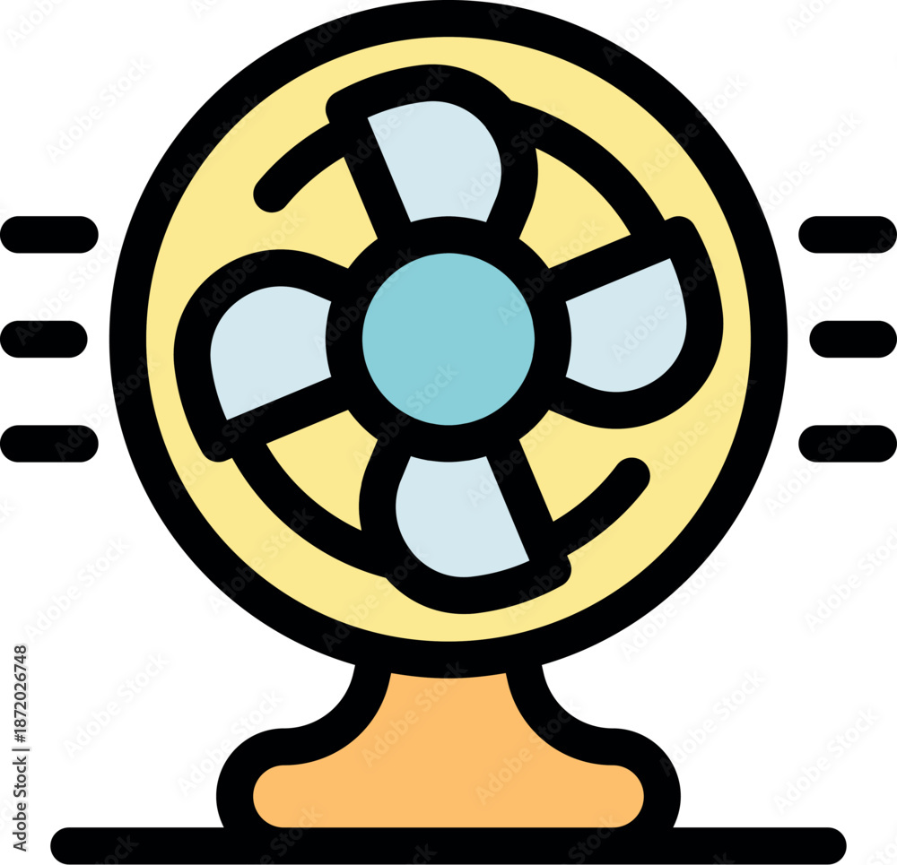 Obraz premium Electric fan providing cooling airflow, creating a comfortable atmosphere