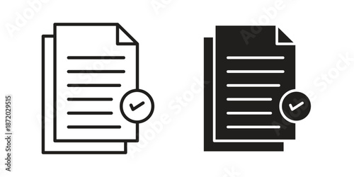 Compliance icons. Vector graphic. Editable vector stroke. EPS 10.