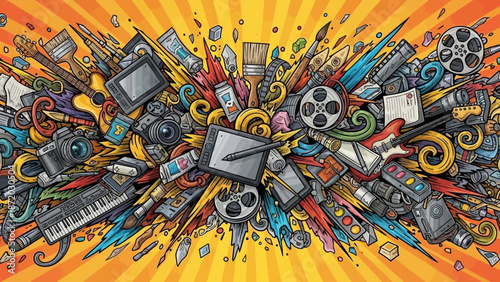 Dynamic Explosion of Creative Tools and Artistic Elements