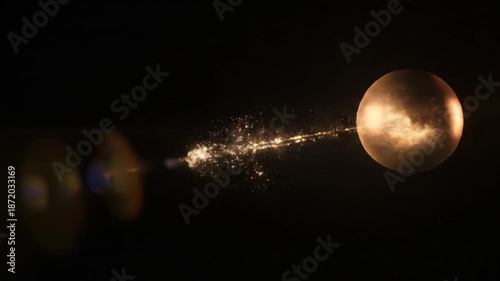 Celestial Sphere's Luminescence and Particle Streams in a Dark Cosmic Canvas