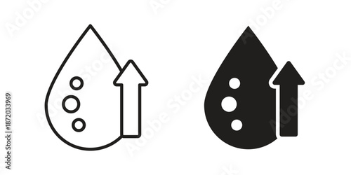 High cholesterol icons. Vector graphic. Editable vector stroke. EPS 10.