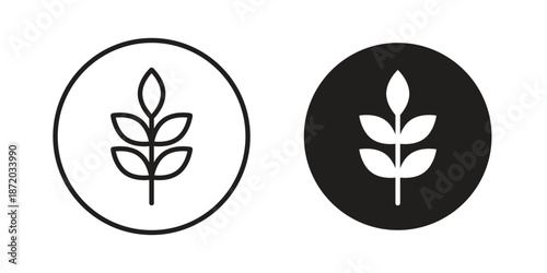 High fiber food icons. Vector graphic. Editable vector stroke. EPS 10.