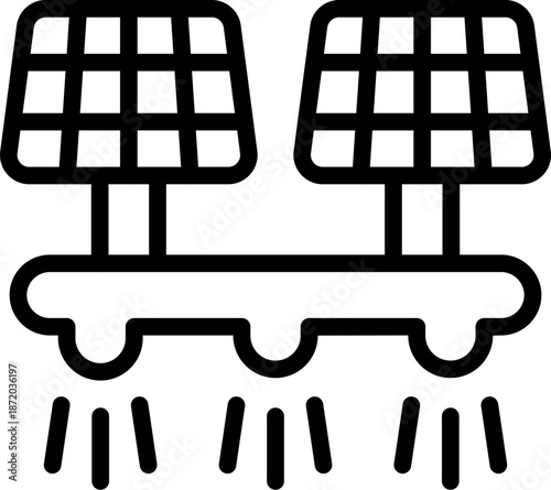 Futuristic vehicle powered by solar panels, representing sustainable transportation and clean energy innovation