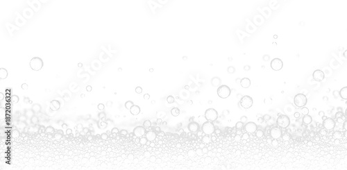 Fotografía Dynamic Air Water Bubbles Isolated PNG for Liquid and Beverage Design