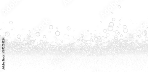 Dynamic Air Water Bubbles Isolated PNG for Liquid and Beverage Design