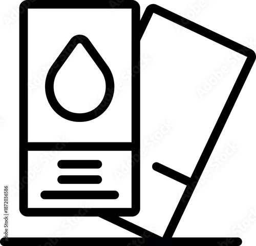 Laundry detergent package icon representing cleanliness and freshness for washing clothes