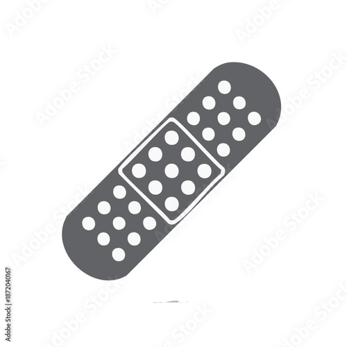 Bandage Plaster Patch Adhesive First Aid Isolated Graphic Safety Medicine Illustration