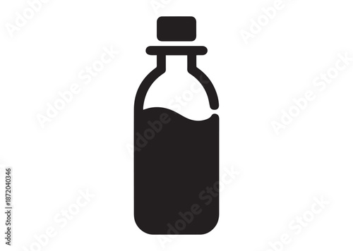Water bottle icon, Water bottle solid Vector