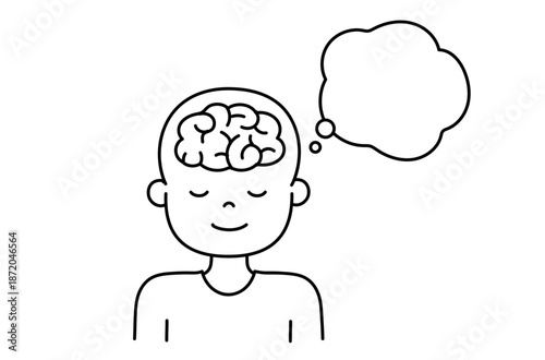 イメージする脳のイラスト