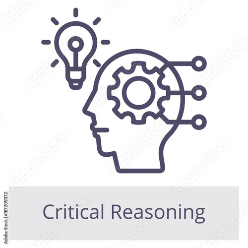 Critical Reasoning Element For Design Graphic. Can Be Used For Mobile, Ui, Web 