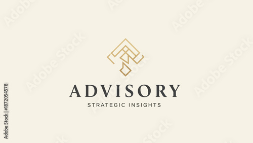 Advisory Strategic Insights Logo Design Element.