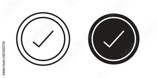 Checklist icons In Trendy Design Vector Eps 10, Editable Stroke and solid flat.