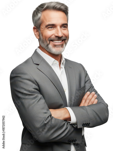 Wallpaper Mural Confident businessman smiling isolated on transparent background isolated on transparent background Torontodigital.ca