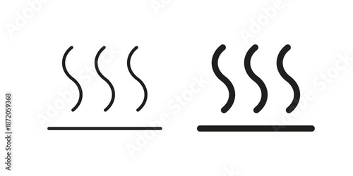 Heat icons In Trendy Design Vector Eps 10, Editable Stroke and solid flat.