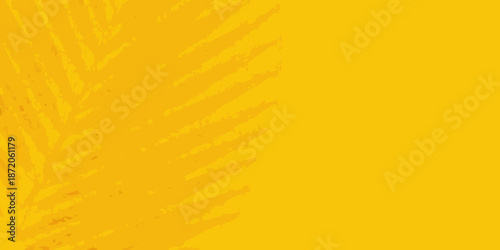 Abstract yellow background with textured brushstroke effect on the left side
