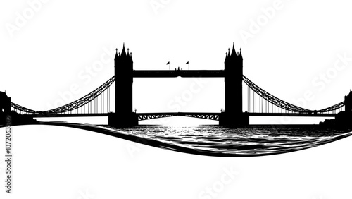 Iconic Tower Bridge in London