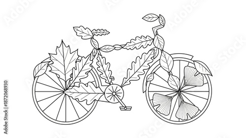 A vintage bicycle vector illustration featuring a black silhouette of an old cycle for leisure transportation and a fun outdoor riding activity