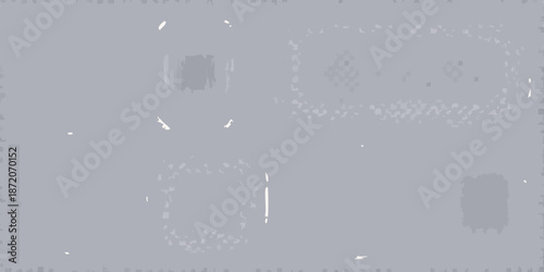 Abstract grayscale image featuring scattered light and dark shapes and textures