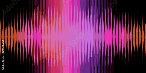Abstract vibrant sound wave visualization with gradient colors and vertical lines