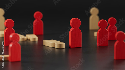 Large Red Stands: Small Reds & Fallen Lights Surround