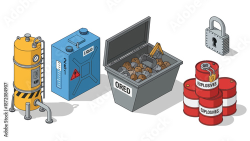 Dangerous Goods Storage Containers and Barrels.
