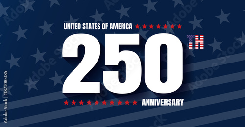 250th anniversary USA Background Logo