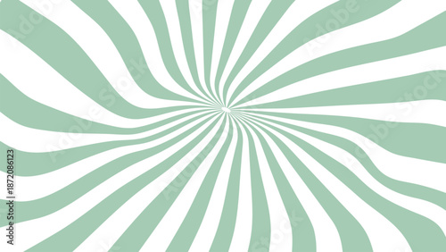 Mesmerizing green radial striped pattern