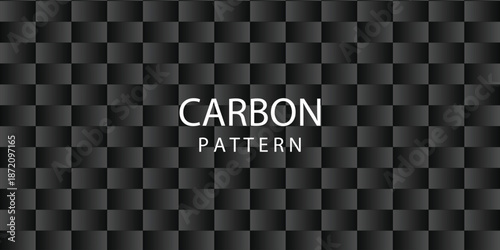 Texture panoramic background of black carbon fiber with no lighting horizontal width.
