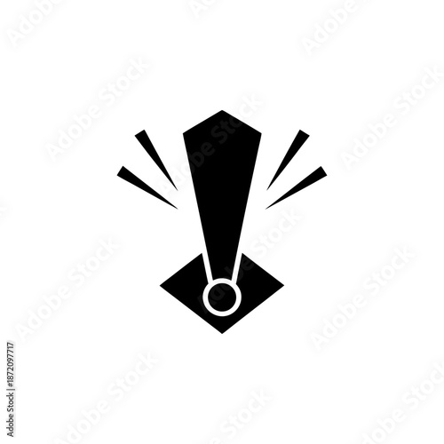 Minimal Vector of a Fake Exclamation Mark Prank with Humor Concept Vector illustration