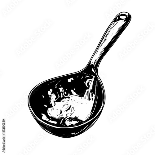 Rustic Copper Pan, Timeless Culinary Tool | Clean, isolated vector art for creative projects.