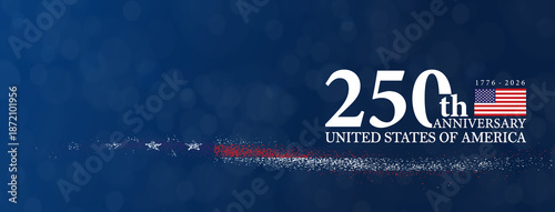 Fotografía 250th anniversary USA Background Logo