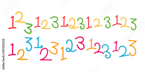 Hand Draw Cute Number